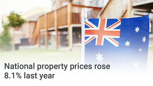 National property prices rose 8.1% last year